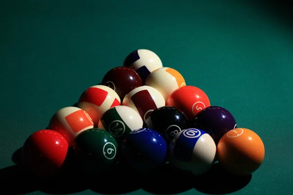 Billiard balls on the table — Stock Photo, Image