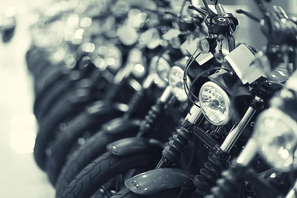 Monochromee fragment of a motorcycle — Stock Photo, Image