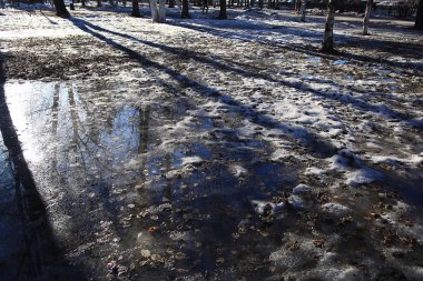 ezilmiş buz çatlamak buz dokusuna