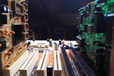 Mikroelektronik bilgisayar çipi arka plan