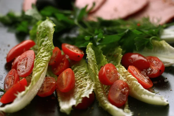 Cherry tomatoes salad texture — Stock Photo, Image