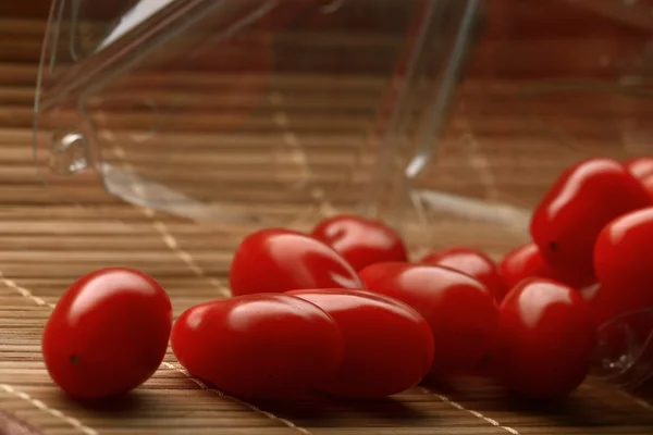 Konsistenz von Kirschtomaten Salat — Stockfoto