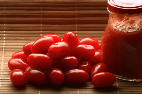 Ensalada de tomates cherry textura — Foto de Stock