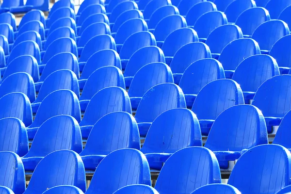 Blue plastic seat — Stock Photo, Image