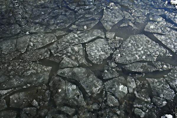 Texture of crushed ice crack ice — Stock Photo, Image