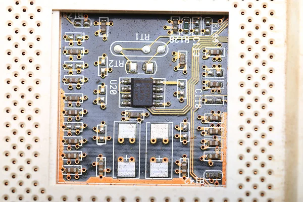 Абстрактний фон чип комп'ютера — стокове фото