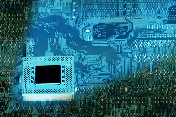 Abstrato computador chip fundo — Fotografia de Stock