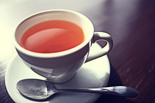 Cup of tea at a cafe — Stock Photo, Image