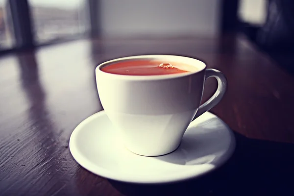 Cup of tea at a cafe — Stock Photo, Image