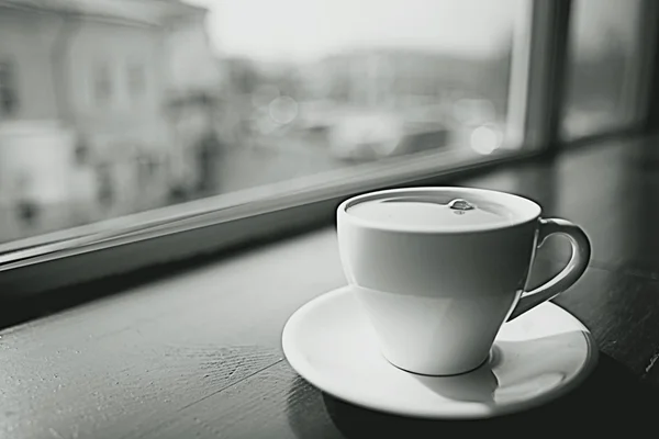 Cup of tea at a cafe — Stock Photo, Image