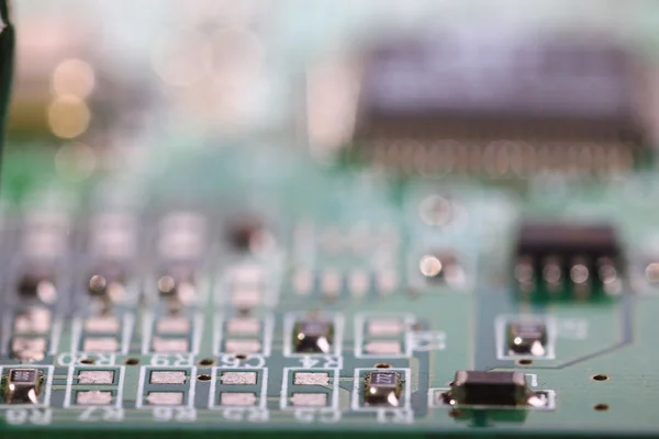 Microelectrónica chip de ordenador —  Fotos de Stock
