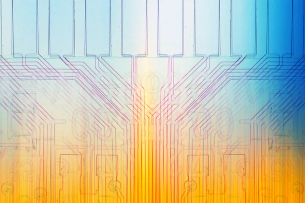 Mikroelektronika počítačový čip — Stock fotografie