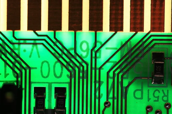 Mikroelektronischer Computerchip — Stockfoto