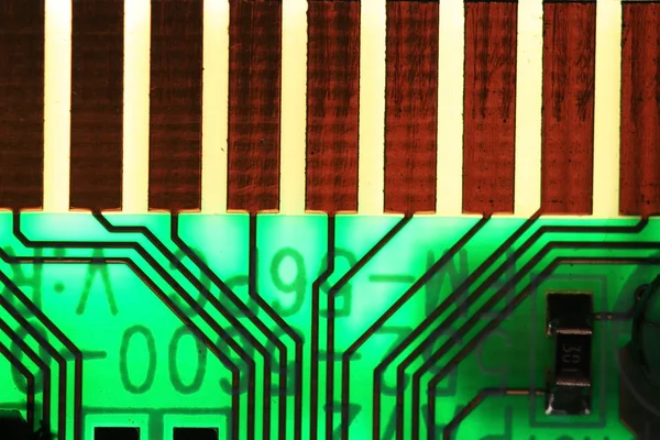 Mikroelektronischer Computerchip — Stockfoto