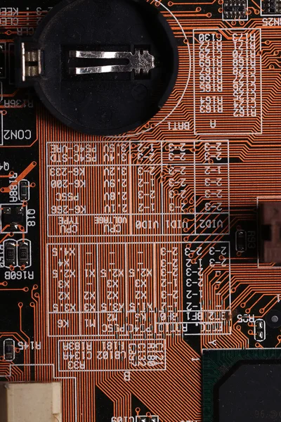 Mikroelektronika počítačový čip — Stock fotografie