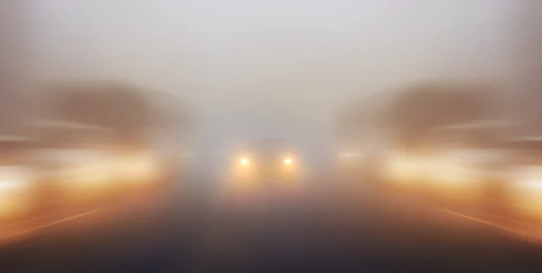 Suddig bakgrund trafikstockningar — Stockfoto