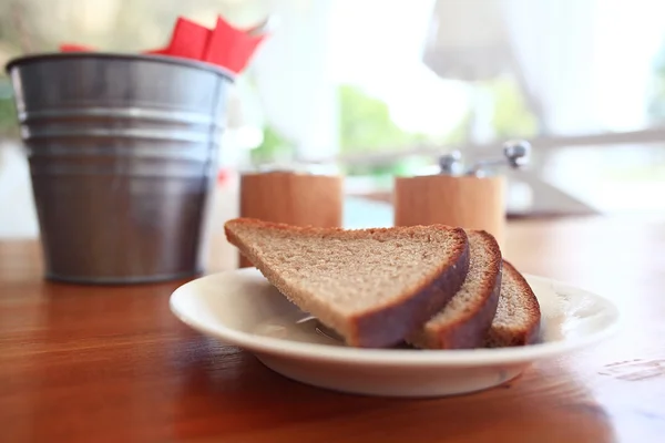 Tafelopstelling in café — Stockfoto