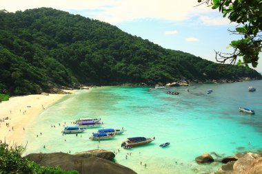 deniz manzarası kayalık turkuaz Körfezi