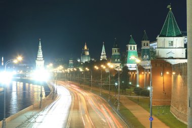 road in the Moscow Kremlin clipart