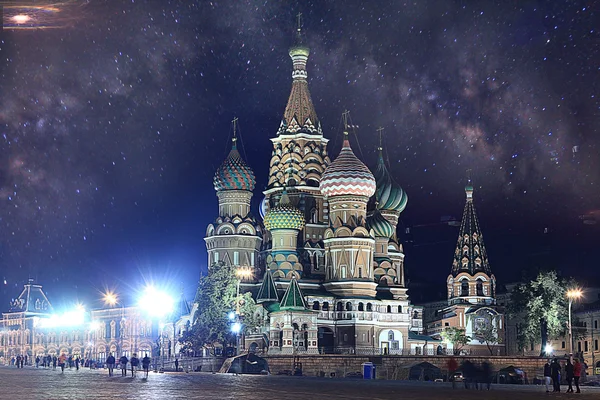 Nacht landschap in Moskou — Stockfoto