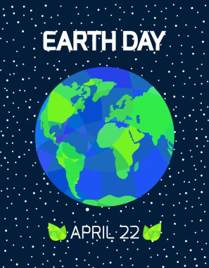 Dünya günü kartı.