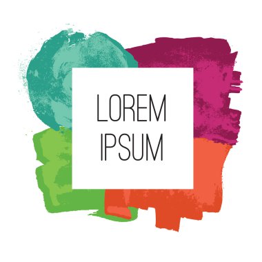 Beyaz arka plan üzerinde izole soyut kare kare tasarım öğesi.