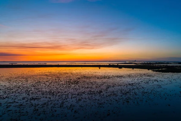 Mobile Bay Alabama Pôr Sol Novembro 2020 — Fotografia de Stock