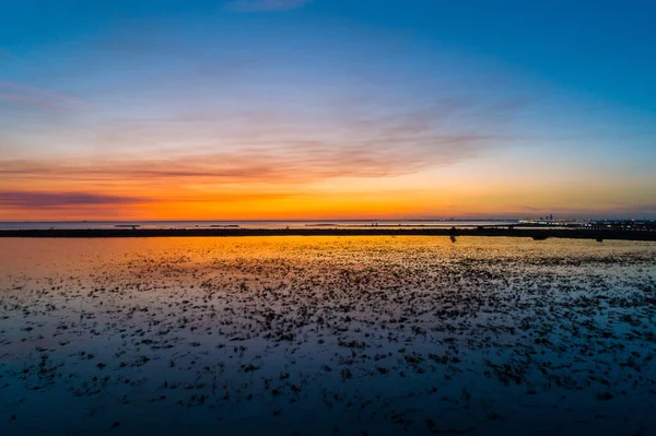 Mobile Bay Alabama Atardecer Noviembre 2020 — Foto de Stock