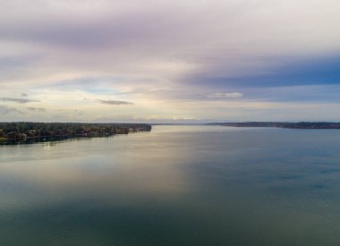 Cle Elum lake, Washington state in December of 2020 