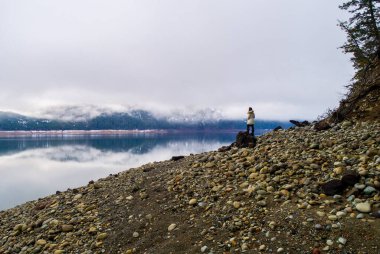 Cle Elum lake, Washington state in December of 2020 