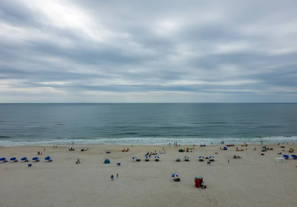 Gulf Shores Alabama Beach Par Temps Pluie Avril — Photo