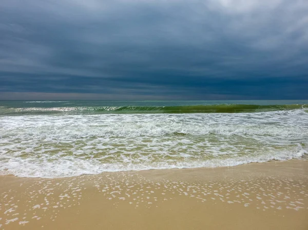 Gulf Shores, Alabama Beach on a rainy day in April