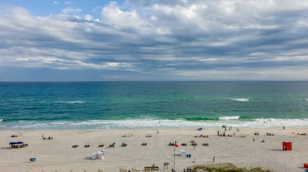 Stranden Gulf Shores Alabama Från Hotellet Vårlovet April 2021 — Stockfoto