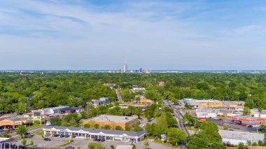 Şehir merkezindeki Mobile, Alabama şehir merkezi ufuk çizgisi şehir merkezinden 