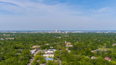 Şehir merkezindeki Mobile, Alabama şehir merkezi ufuk çizgisi şehir merkezinden 