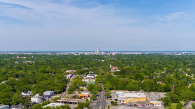 Şehir merkezindeki Mobile, Alabama şehir merkezi ufuk çizgisi şehir merkezinden 