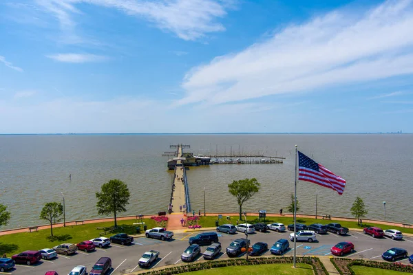 Cais Municipal Fairhope Alabama Mobile Bay — Fotografia de Stock