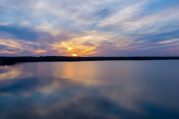 Big Creek Lake Mobile Alabama Bei Sonnenuntergang — Stockfoto