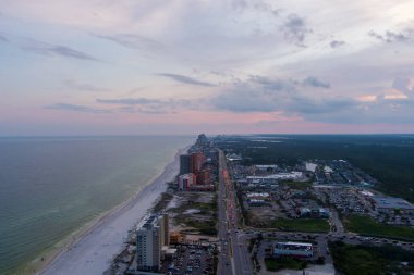 Orange Beach, Alabama Gün batımında 