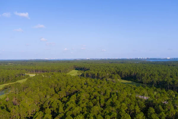 Aerial view of the Gulf Coast outdoors in Elberta, Alabama