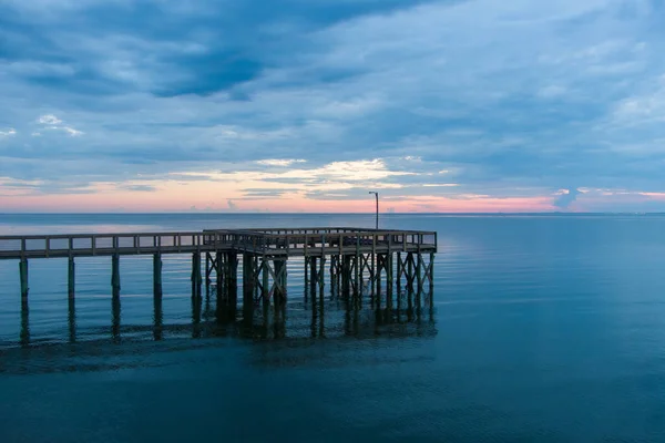 Sunset Eastern Shore Mobile Bay Alabama August 2021 — Stock Photo, Image