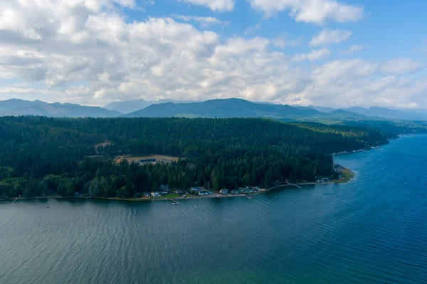 Puget Sound Les Montagnes Olympiques Dans État Washington — Photo