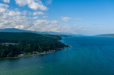 Puget Sound ve Washington 'daki Olimpiyat Dağları 