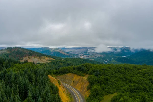 Helens Dağı Nın Washington Eyaleti Nin Çevresindeki Bölgenin Havadan Görüntüsü — Stok fotoğraf