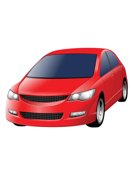 Vetor carro vermelho — Vetor de Stock