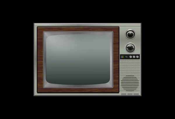 Retro tv na białym tle — Zdjęcie stockowe