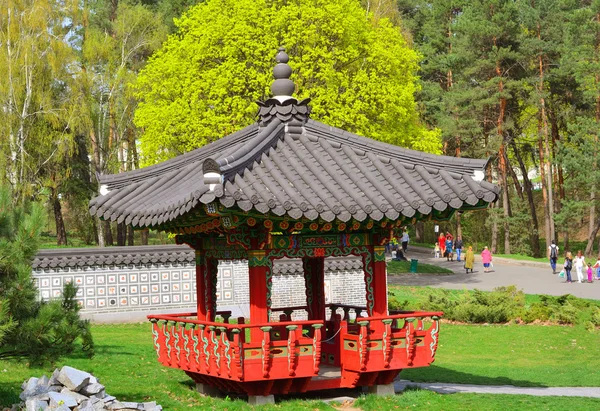 Koreanischer Gartenpavillon — Stockfoto