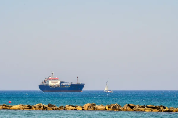 Navire-citerne en Méditerranée. Limassol. Chypre — Photo