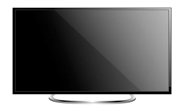 TV pantalla plana lcd plasma realista vector ilustración — Vector de stock