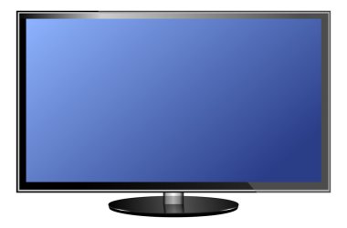 TV ekran gerçekçi vektör çizim